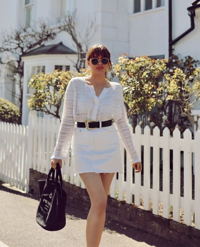 White Mini Skirt